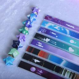 Colorido Star Strip Origami Set, Dobre a mão, DIY Gift Paper, Decoração do lar, 540pcs - Image 6