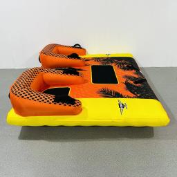 Esportes aquáticos ao ar livre inflável arrasto anel, tubo de esqui rebocável flutuante louco, divertido, fábrica, alta qualidade, 2024 - Image 3