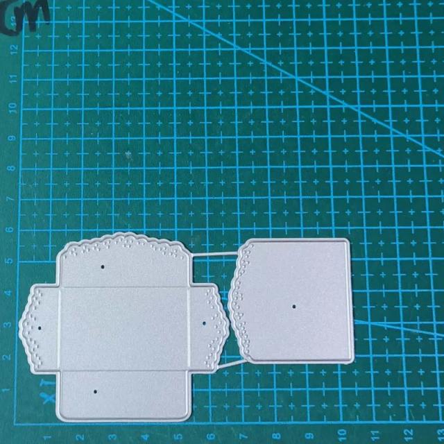 Molde de Corte para Envelope de Metal, Faca de Artesanato e Stencil para Scrapbook e Decoração