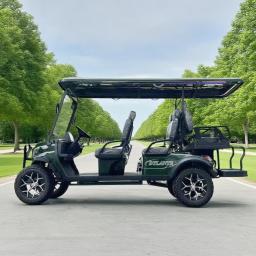 Carrinho de golfe elétrico de alto desempenho com bateria de lítio 72v 3 fileiras 6 assentos 110v/220v carrinho de golfe elétrico - Image 1