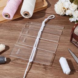 Macramé Spacer Guide Tool, Macramé Separator, Régua para Ferramentas e Equipamentos, 4 Tamanhos, 10 Pcs - Image 4