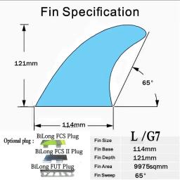 Bilong futures plug prancha de surf barbatanas propulsor tri fin conjunto g7 tamanho fibra de vidro favo de mel com carbono quillas surf fin surf - Image 2