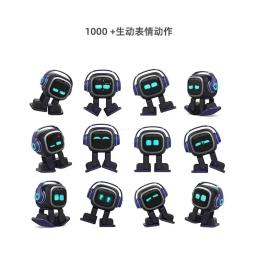 Emo robô pet emopet companheiro inteligente ai comunicação emocional futuro robô de voz para casa brinquedos de mesa crianças presente natal - Image 5