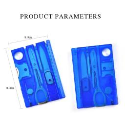 Multi ferramentas portáteis para sobrevivência ao ar livre, cartão de crédito do bolso, cartões de caminhada, ferramenta EDC, equipamento de acampamento, 12 em 1 - Image 2