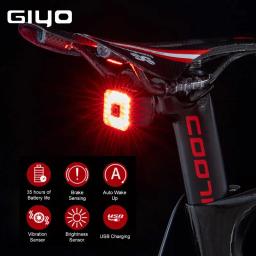 Luz de freio de bicicleta inteligente, lâmpada de ciclismo USB, parada automática, LED traseiro, IPX6-Waterproof, segurança, cauda, traseira, IPX6, 2023 - Image 2