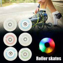 Rodas de skate inline com flash, 4 unidades, 90a, iluminação led, rodas flash, sapatos de patinação deslizantes, 80mm, 76mm, 72mm, 68mm - Image 1