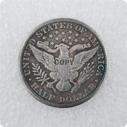 Barber Meio Dólar Copiar Moedas, EUA 1892-1915 - Image 1