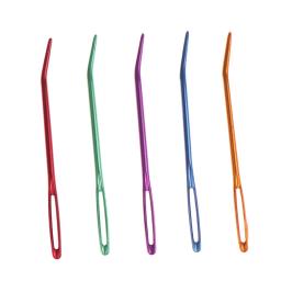 Fios de tricô agulhas para tapeçaria, Agulhas Bent Tip para Crochet, Grande Curva do Olho Agulha Blunt, Agulha de tecelagem, Ferramenta de costura, 2pcs - Image 1