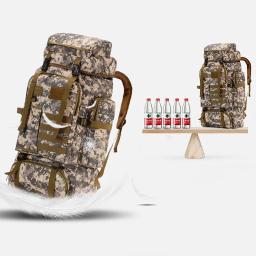 Mochila tática impermeável para Trekking, pesca, caça, Molle Bag, esporte ao ar livre, mochilas militares, 80L - Image 4