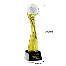 Personalizado esportes evento cristal troféu campeão prêmios para vôlei futebol golfe basquete lembrança cristal artesanato presentes - Image 5