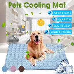 Esteira de resfriamento para cães e gatos, cobertor lavável, cama respirável, almofada de verão, sofá, pequeno, médio, grande, carro - Image 1