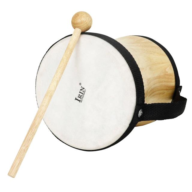 Instrumento de Percussão Indiano para Crianças: Carneiro Mão Tambor para Ensino Pré-Escolar e Bateristas Orff