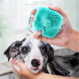 Pet Shampoo Massager Brush, Cat Massage Comb, Grooming Scrubber, Shower Brush para banho de cabelo curto, Soft Silicone Brushes - Image 3