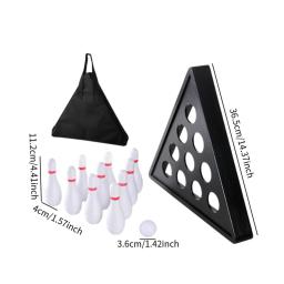 Mesa shuffleboard boliche pinos conjunto para shuffleboard mesa de madeira portátil shuffleboard boliche curling jogo para meninos meninas - Image 6