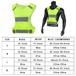 Alta visibilidade colete reflexivo com zíper bolsos, ao ar livre, corrida, ciclismo - Image 4