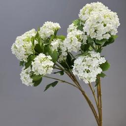 Simulado Snowball Floral Seda Flores Falsas, ramo Longo, Hortênsia, Planta Verde, Decoração Do Casamento, Decoração De Salão - Image 1