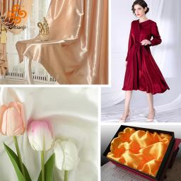 Tecido de cetim por os metros, 26 cores, forro de saia, decoração de casamento, caixa de tecido, forro, roupas diy, fundo de costura - Image 6