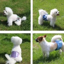 Fraldas ajustáveis de barriga, Fralda de cachorro para cães machos, Calça Reutilizável Lavável Pet Underwear para cães pequenos - Image 6