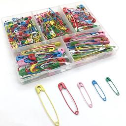 Metal colorido Pinos de Segurança, DIY Costura Ferramentas Acessórios, Broche Vestuário Buckle, Agulha Vestuário Ferramenta, Grande e Pequena Box Set, 350Pcs - Image 2