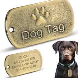 Etiqueta personalizada da identificação do animal de estimação da identificação do cão gravado tag da identificação do cão para cães gatos anti-lost - Image 3