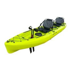 Destacável caiaque de pesca para desportos aquáticos, 2 pessoa modular, três seção, Pedal Drive, emenda, alta qualidade - Image 2
