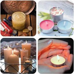 Kit de fabricação de velas para aromaterapia, castiçal, pavio de algodão, sem fumaça, cilíndrico, fio, DIY, vela Maker, 61m, 100pcs - Image 5