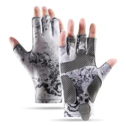 Fingerless Sun Protection pesca luvas para homens e mulheres, atividades ao ar livre - Image 5