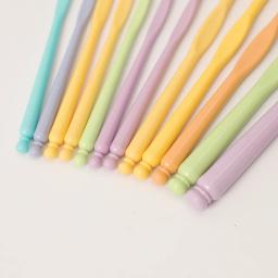 Plástico colorido Crochet Hooks Kit, agulhas de tricô, pontos Craft Set, camisola DIY, costura Weave Tools, 2.0-10.0mm, 12Pcs - Image 5