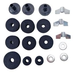 18 PCS Substituição Bateria Sentiu Set Drum Stand Feltro Cymbal Manga Percussão Parte Antiderrapante Instrumen TDIY Drum Acessórios Substituir - Image 6