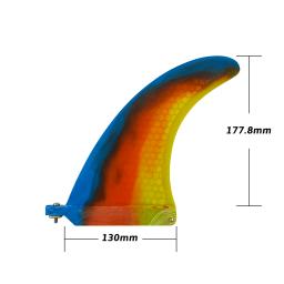 Única prancha Fin Stand Up Paddle Sport, Central, Quilha, Honeycomb, Longboard Fin, Centro Fibra de Vidro, Surf, 7 in, 7 in - Image 6