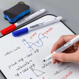 Caneta apagável impermeável apagável Whiteboard, marcador do exame do escritório, caneta apagamento seca, muito fina, 0,5mm - Image 4