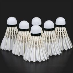 Peteca de Badminton Profissional, Pena Do Ganso Negro, Bola De Treinamento Do Esporte, 3 6 12Pcs - Image 2