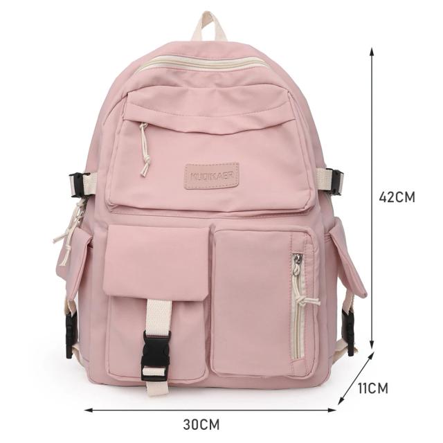 Mochila Fofa e Estilosa com Vários Bolsos para Meninas e Adolescentes - Ideal para Escola e Lazer, Moda 2024
