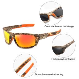 Óculos de sol polarizados ao ar livre camuflagem colorida esporte pesca equitação óculos de sol de praia - Image 4