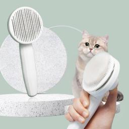 Cat Pentear Depilação Pet Pente Mágico Um Clique Flutuante Depilação Cão Gato Universal Limpeza Beleza Suprimentos - Image 1