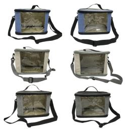 67je gaiola transportadora pássaros, bolsa viagem dobrável portátil para pássaros pequenos, papagaio com janela - Image 3