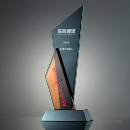 Troféu De Cristal Personalizado Vidro Criativo Prêmios, Fabricação Comemorativa, Decoração Da Casa, Gravação Livre Borda Da Lâmina Recompensa Novo, 2024, 1Pc - Image 4