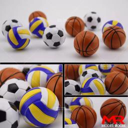 Basquete Futebol Voleibol Modelo Brinquedo, 1:6 Escala, 4cm Soldado Cena Acessórios, Props Fit, 12 ''Action Figure Corpo Boneca - Image 1
