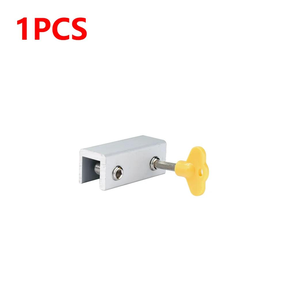 10-1 pces liga de alumínio janela bloqueio rolha janela deslizante anti-roubo bloqueio janela porta deslizante do bebê crianças criança portas de segurança bloqueio - Image 1