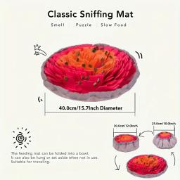 Lavável Feltro Sniffing Pad para Pet, Cão dobrável Slow Feeding Mat, Treinamento Snuff Mat Toy - Image 4