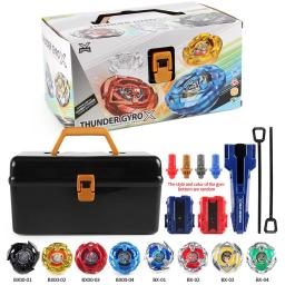 Bey X Kit de brinquedos giratórios giroscópio metal batalha tops com lançadores organizar caixa conjunto presente - Image 4