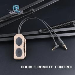 Wadsn tático peq 15 interruptor de luz laser botão duplo m300 m600 lanterna airsoft armas peças caber 20mm picatinny ferroviário - Image 2