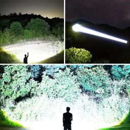 2025 nova lanterna led ultra brilhante usb recarregável zoom lanternas de longo alcance 6000m tocha tática acampamento pesca lâmpada trabalho - Image 4