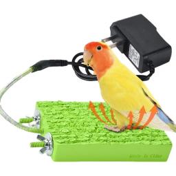 Poleiros aquecidos para pássaros 5w aquecedor de pássaros plano termostático para gaiola segura suporte de poleiro de pássaros mais quente para pássaros papagaios hamsters - Image 5