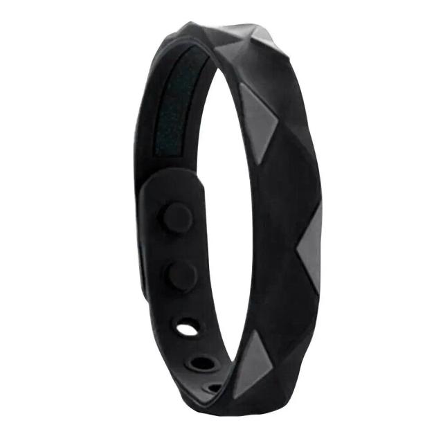 Pulseira de Silicone Anti-Estática para Esportistas: Impermeável, Com Infravermelho Distante e Íons Negativos para Combate à Fadiga