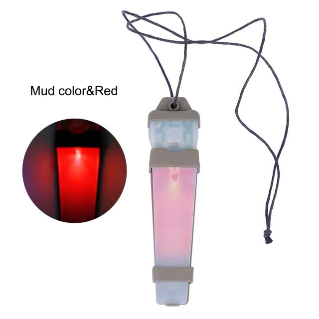 Luz Noturna Portátil e Impermeável para Capacete de Ciclismo e Sobrevivência na Selva