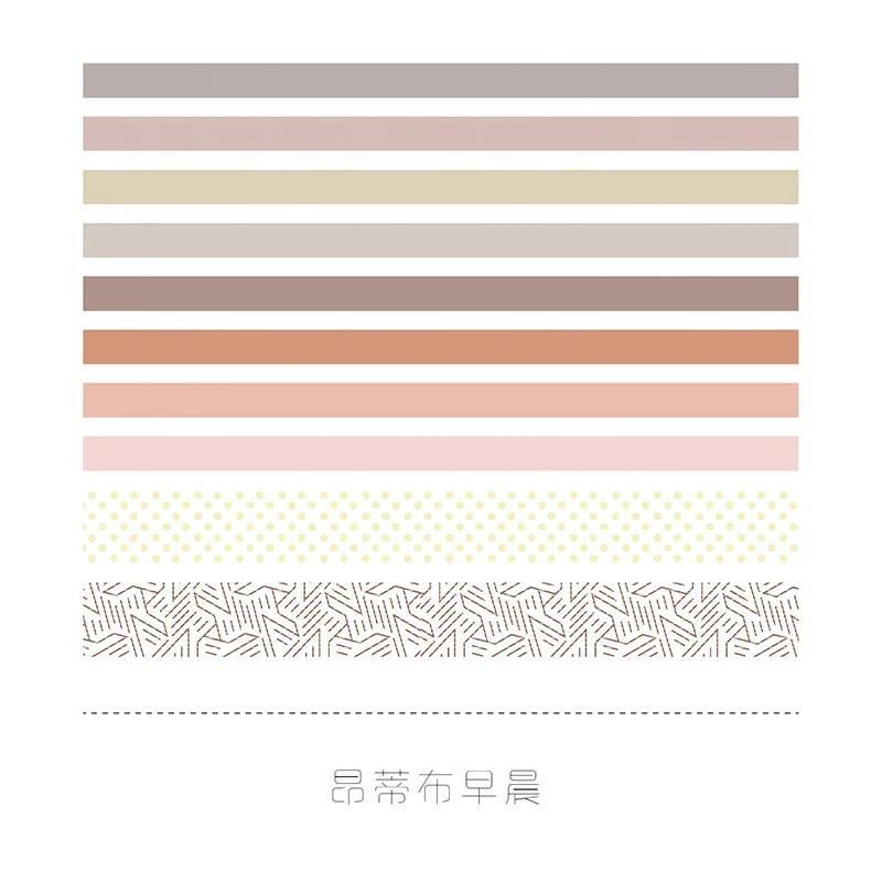 Conjunto de fitas decorativas Washi da série Sweet Dream, Scrapbooking DIY, fita artesanal mascarada, suprimentos escolares e de escritório, 10 unidades por pacote - Image 1