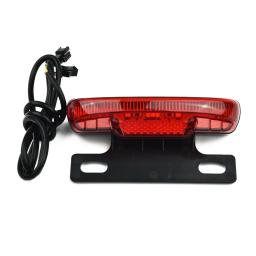 36-48v ebike luz traseira led para bicicleta elétrica acessórios à prova dwaterproof água sm conector noite ciclismo lâmpadas de freio - Image 6