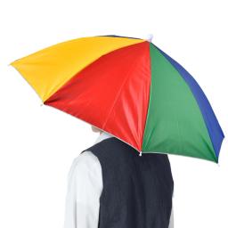 Guarda-chuva de chuva portátil chapéu dobrável ao ar livre pesca guarda-sol à prova dwaterproof água acampamento headwear praia cabeça chapéus chapéu de pesca - Image 4