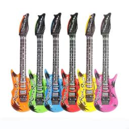 95cm Guitarra Inflável PVC Stage Props Crianças Simulado Instrumentos Musicais Aniversário Barras Música Festas Balão Decorativo - Image 1